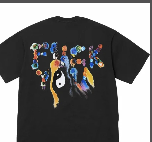 TEE White XL Printed 23FW Chi YANG L and M Yin Yang Black YIN Tai S 0505